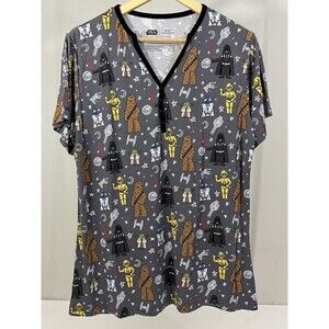 Little Sleepies Adult Star Wars Character Pajama Top Womens Size L